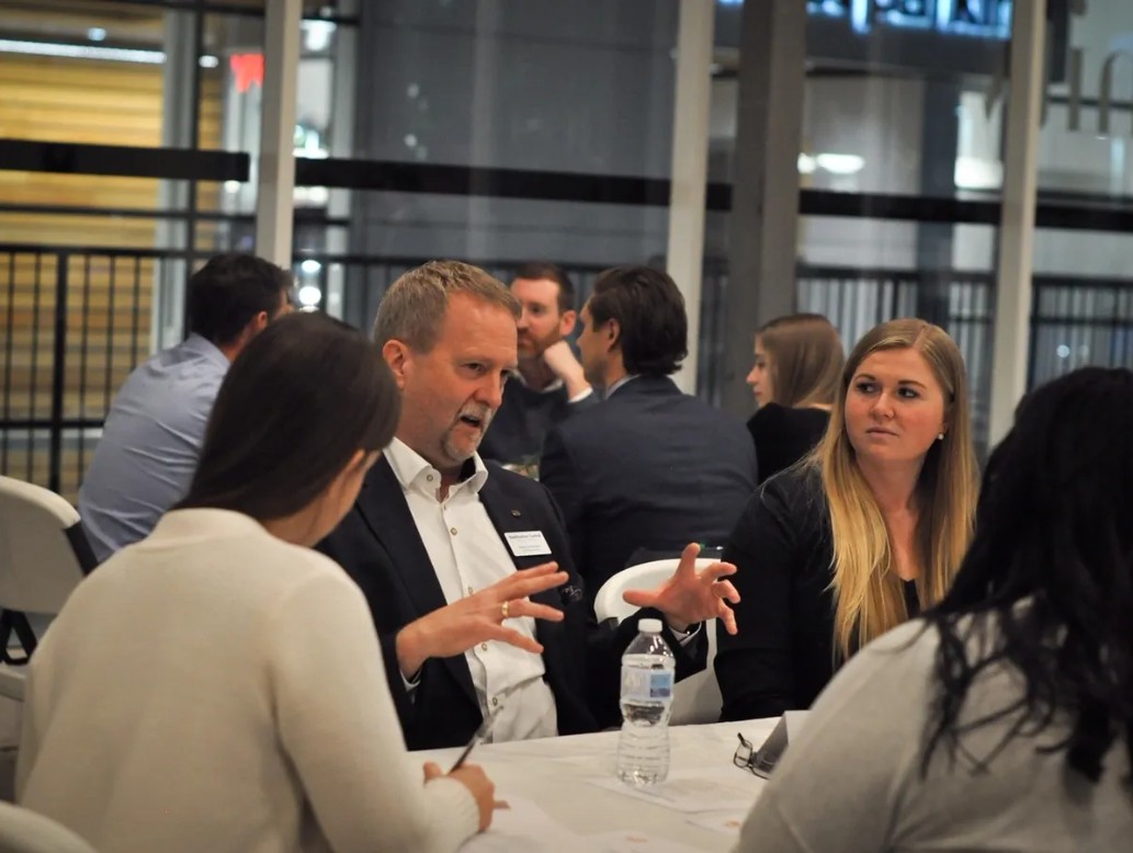 Doug participating in a professional roundtable discussion